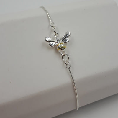 925 Sterling Silver Bumble Bee Bracelet - JOANNE MASSEY ARTISAN JEWELLERY
