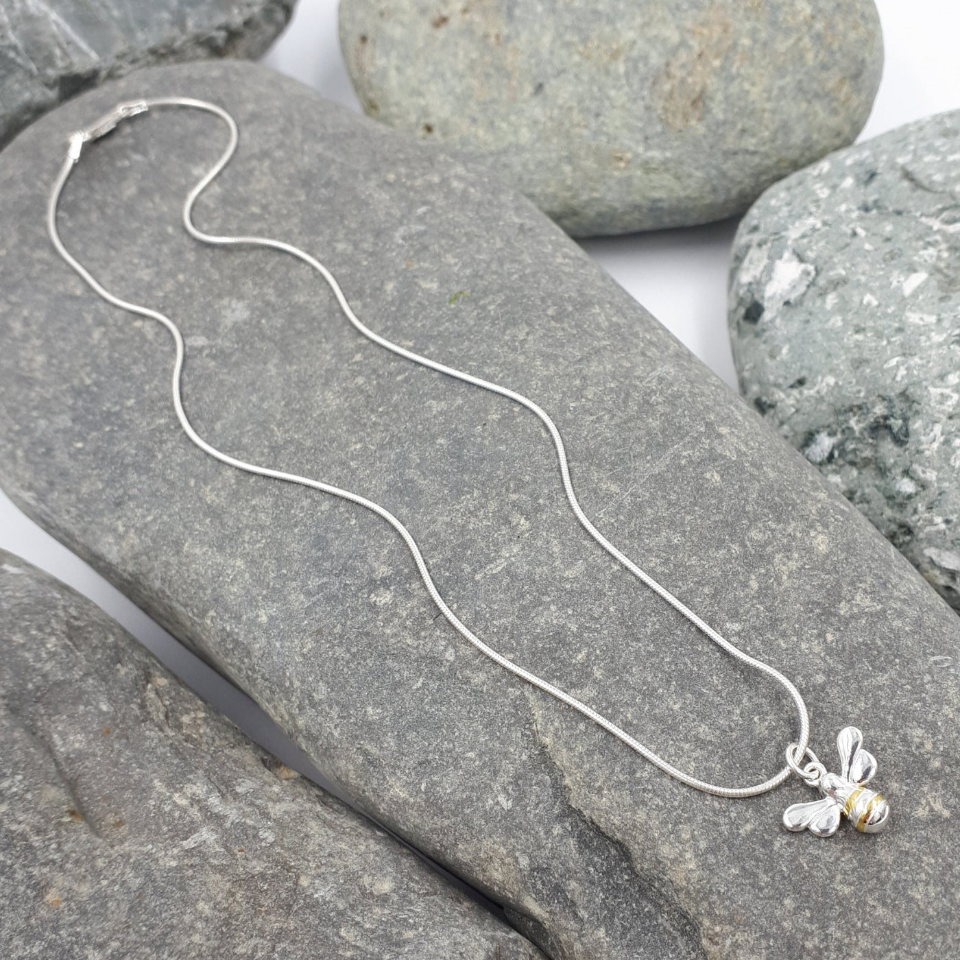 925 Sterling Silver Bumble Bee Necklace - JOANNE MASSEY ARTISAN JEWELLERY