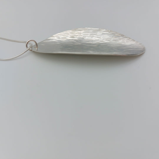 925 Sterling Silver Leaf Bark Texture Necklace | Handmade UK Jewellery - JOANNE MASSEY ARTISAN JEWELLERY