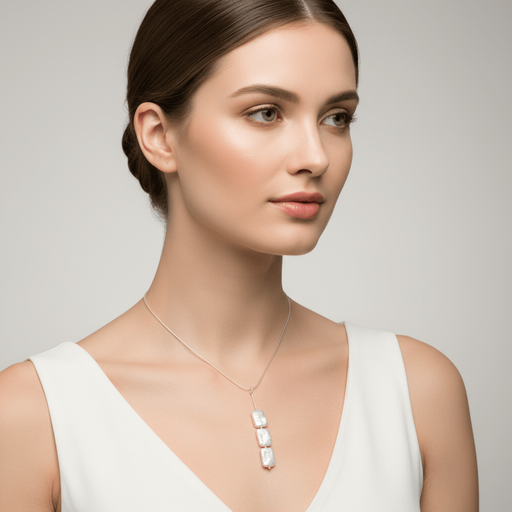 Luxury pearl necklace lifestyle image