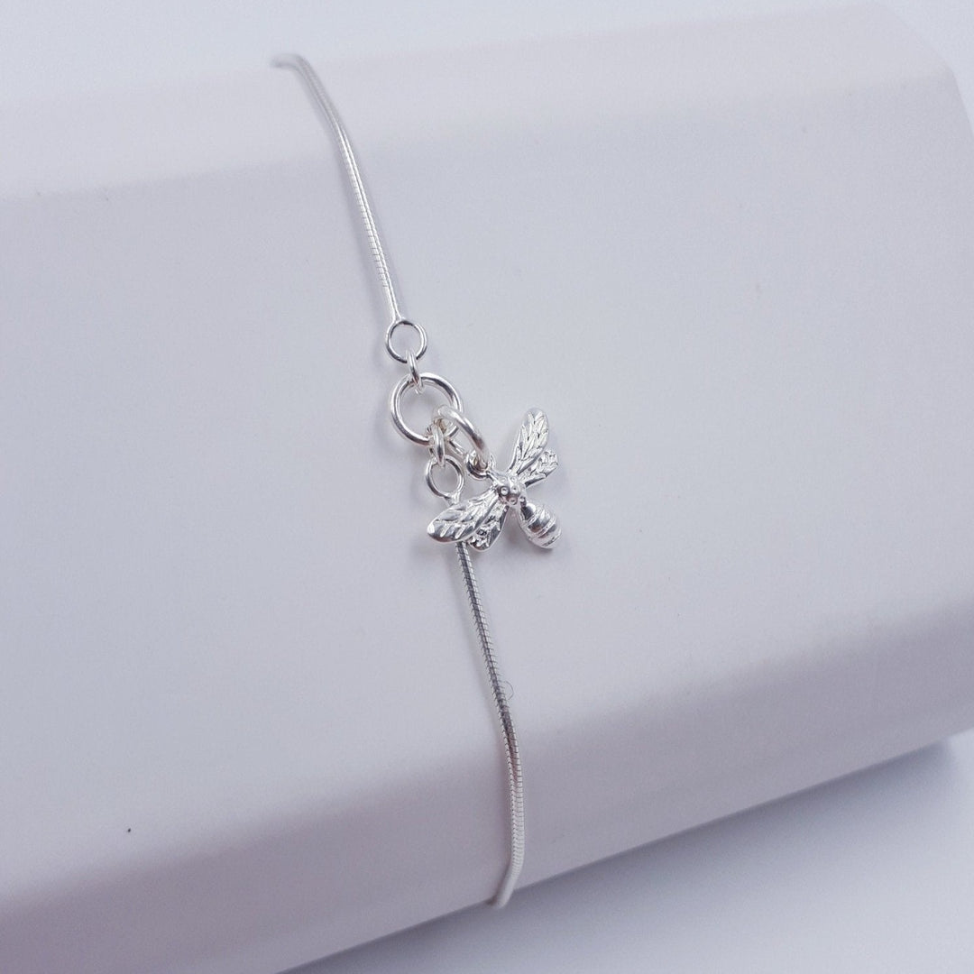 925 Sterling Silver Bee Bracelet - JOANNE MASSEY ARTISAN JEWELLERY