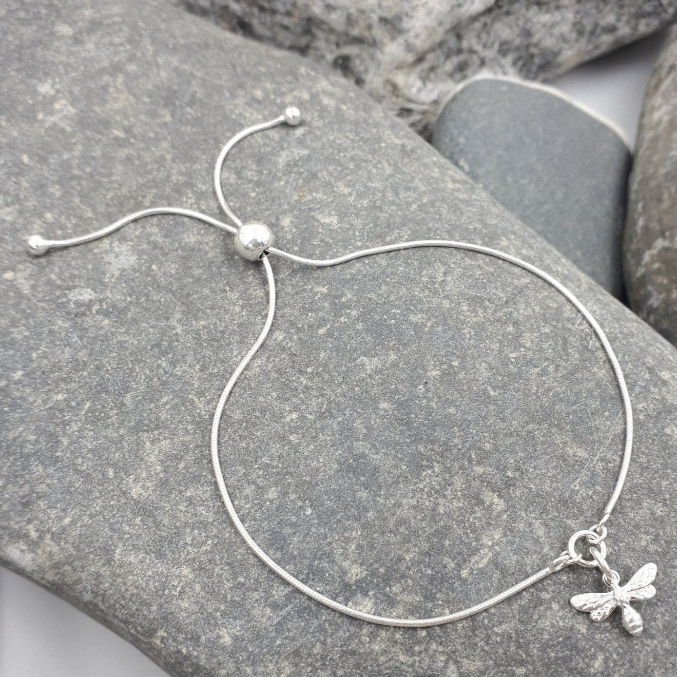 925 Sterling Silver Bee Bracelet - JOANNE MASSEY ARTISAN JEWELLERY