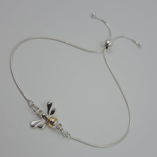 925 Sterling Silver Bumble Bee Bracelet - JOANNE MASSEY ARTISAN JEWELLERY