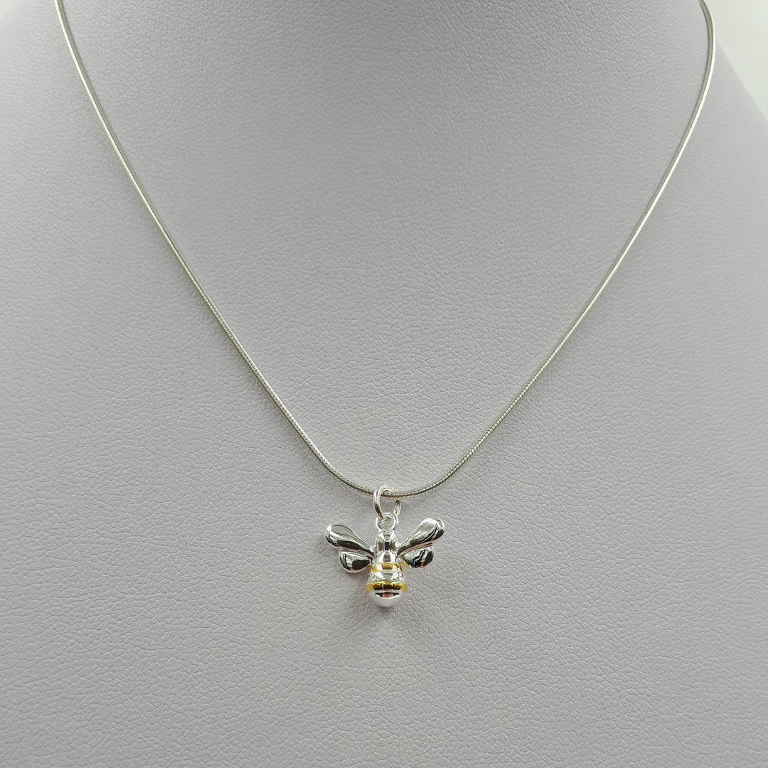 925 Sterling Silver Bumble Bee Necklace - JOANNE MASSEY ARTISAN JEWELLERY