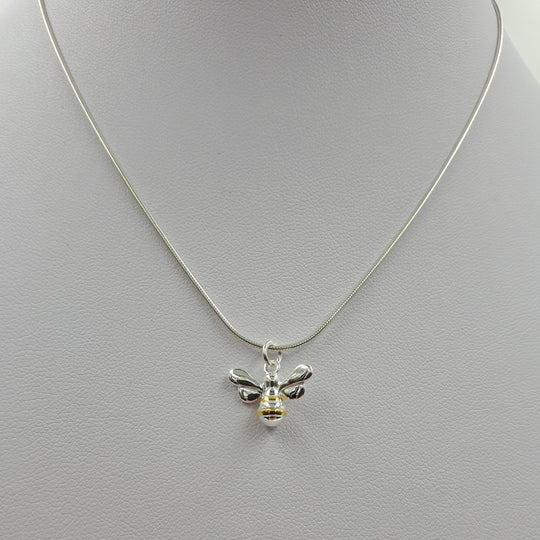 925 Sterling Silver Bumble Bee Necklace - JOANNE MASSEY ARTISAN JEWELLERY