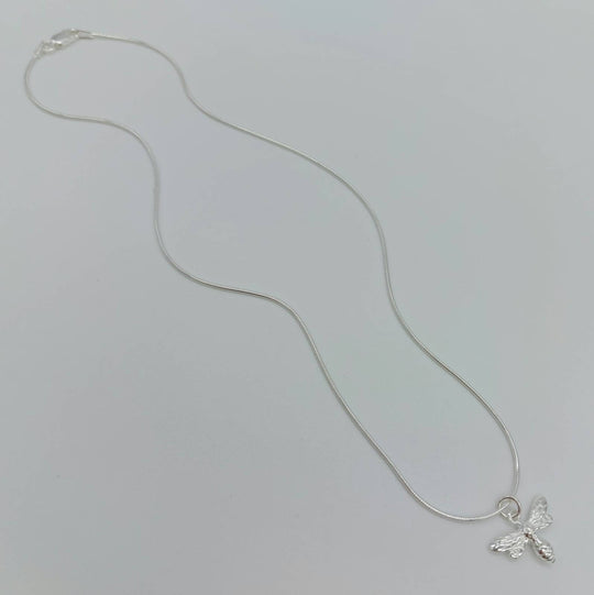 925 Sterling Silver Large Bee Necklace - JOANNE MASSEY ARTISAN JEWELLERY