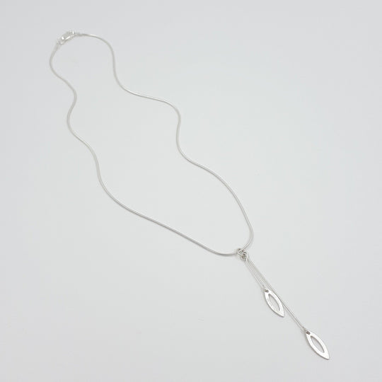 925 Sterling Silver Leaf Charm Necklace - JOANNE MASSEY ARTISAN JEWELLERY